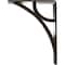 Ekena Millwork Galveston Wrought Iron Bracket, (Triple center brace), Antiqued Pale Gold 2"W x 5 1/2"D x 8"H BKTM02X05X08TGLAPG - alternate 4